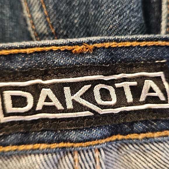 Dakota Dark Wash Straight Leg Jeans High Rise Classic Denim - 36x32 - Picture 9 of 11